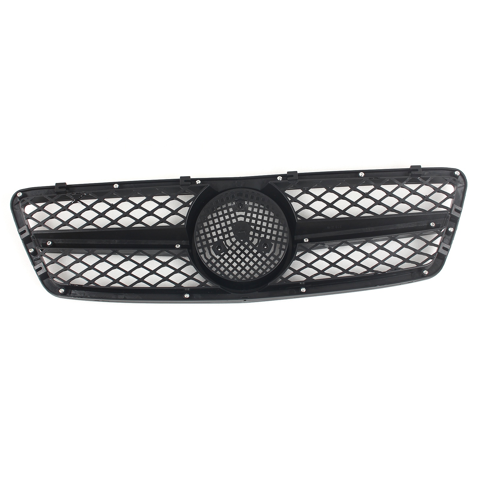 All Black Gloss AMG Style Front Grille For Mercedes C240 C320 C230 C280 2001-2007