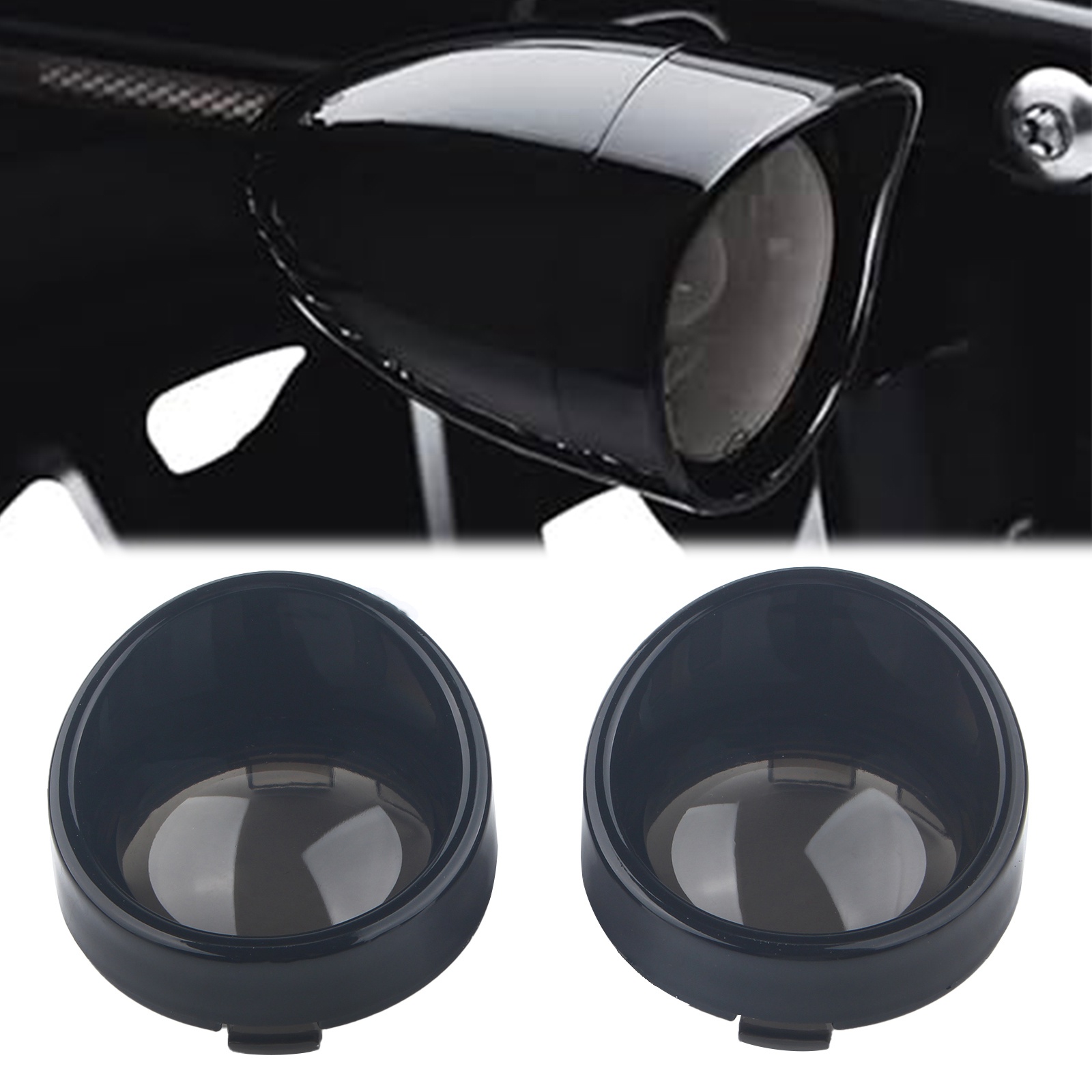 Dark Smoke Tail Light Lens Kit For Suzuki Hayabusa (2008-2020) – Transparent Smoke Turn Signals