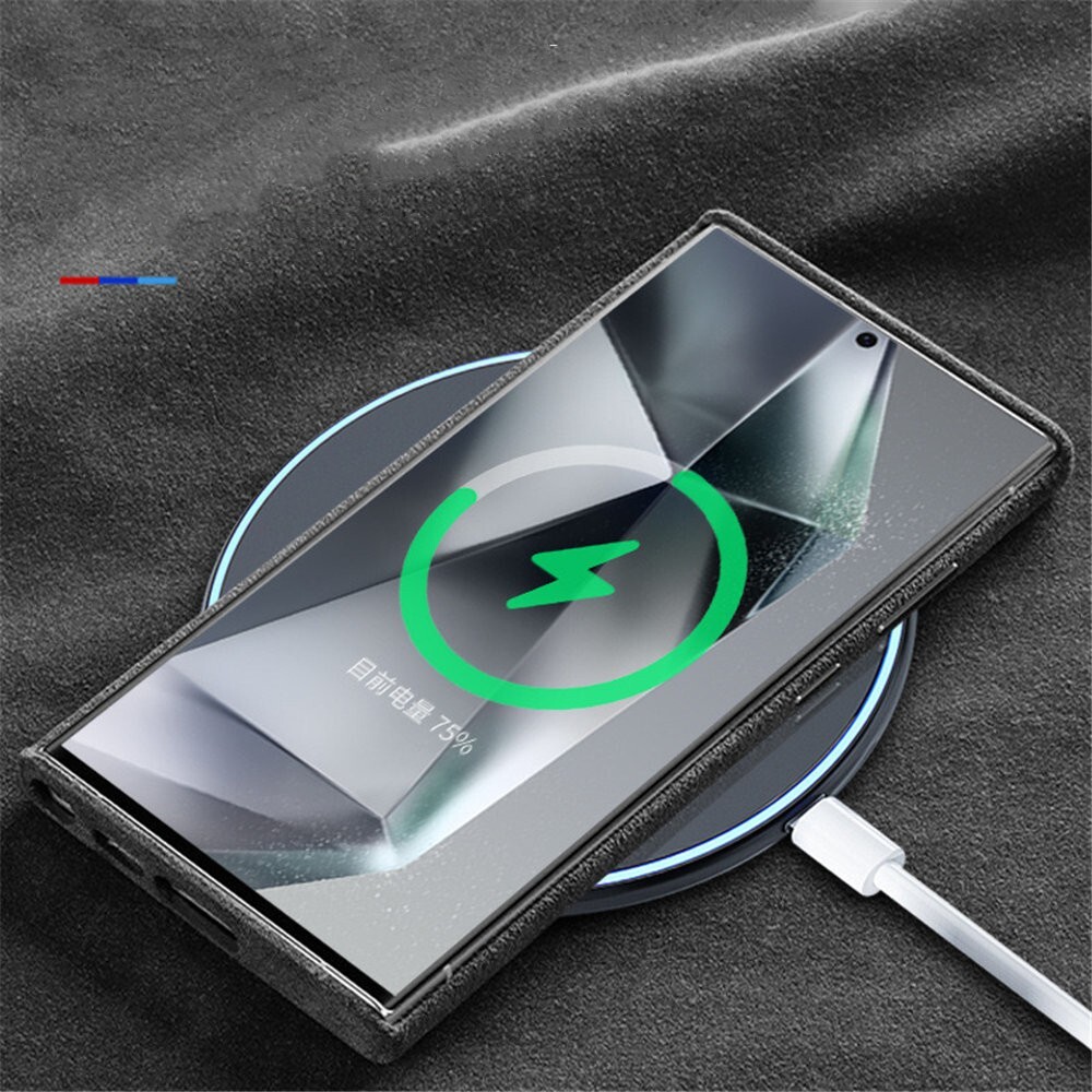 Magnetic Genuine Alcantara Leather Case for Samsung S24 S25 Ultra Magsafe Cover - Picture 6 of 26