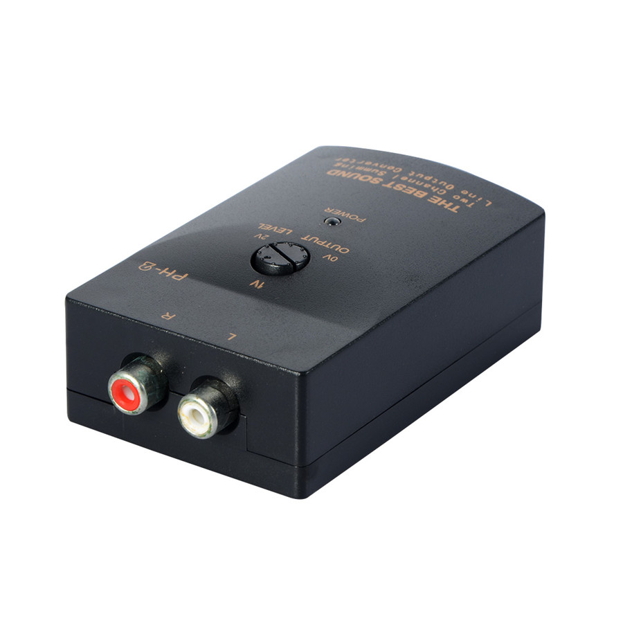 Auto Car RCA Stereo Speaker Level Converter Audio Converters High To