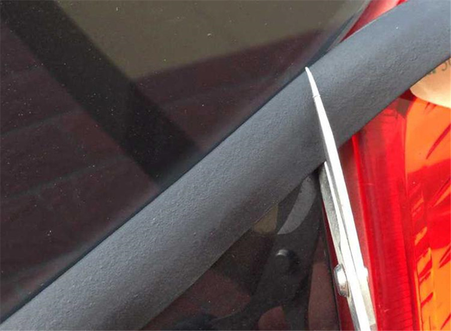 4M V Type Black Car SUV Rear Window Glass Trim Fillers Sealed Strip