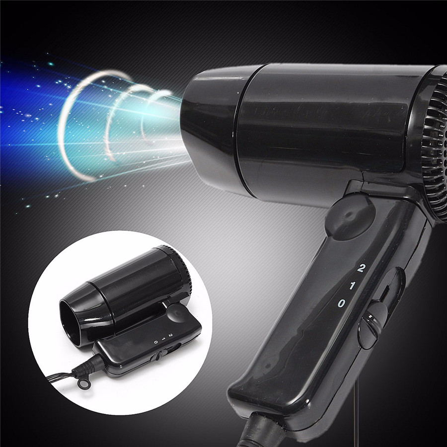 Portable 12V Hairdryer Car-styling Hair Dryer Folding Blower Window Defroster