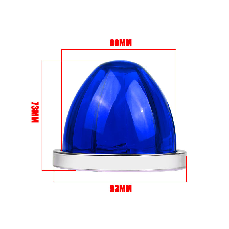 LED Watermelon Marker Light – Blue Side Indicator/Brake/DRL For Trailers & Trucks, 12-24V