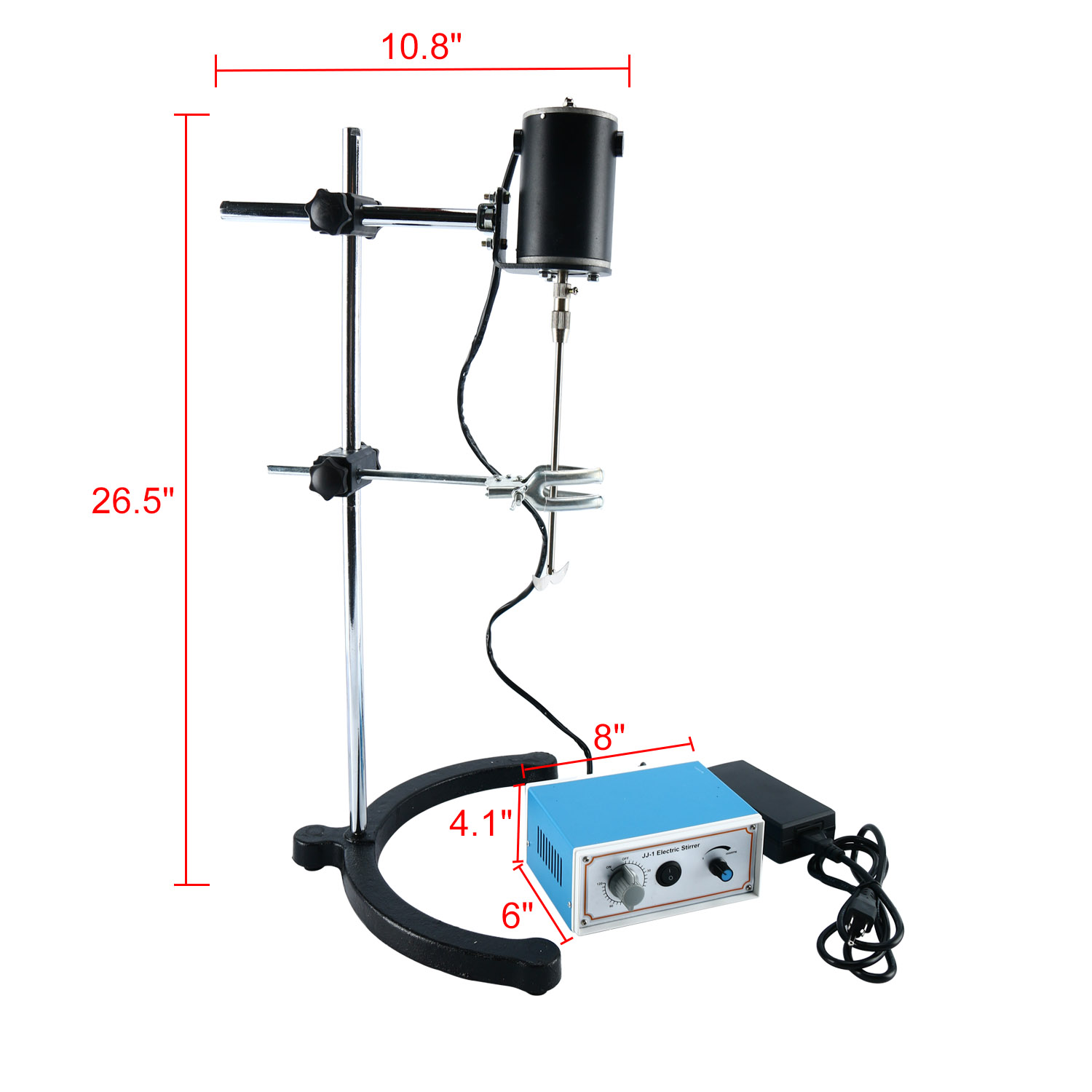 100W Height Adjustable Electric Overhead Stirrer Mixer Lab Mechanical ...