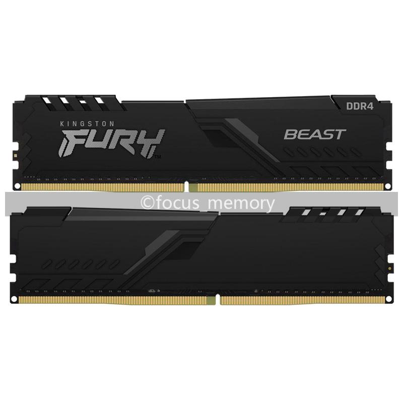 FURY Beast 32GB (2x16GB) DDR4-3200 MHz KF432C16BBK2/32 Desktop