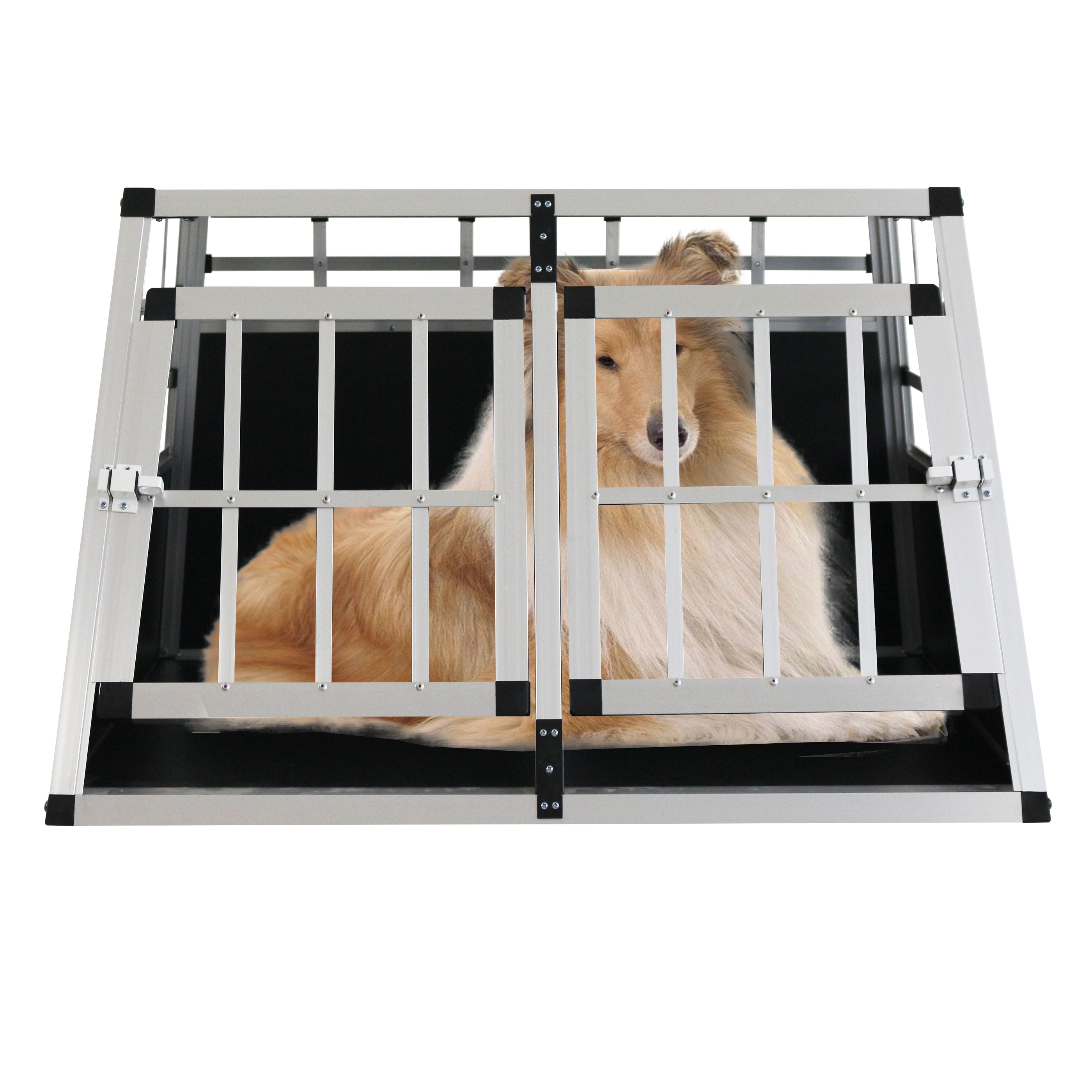 Hundetransportbox ALU Hundebox Hund Box Auto Transportbox Gitterbox