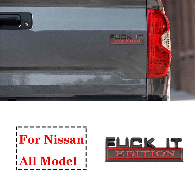 2 Pièces Badges Emblème Chrome F*CK IT GUY EDITION Pour Camion - Foto 5