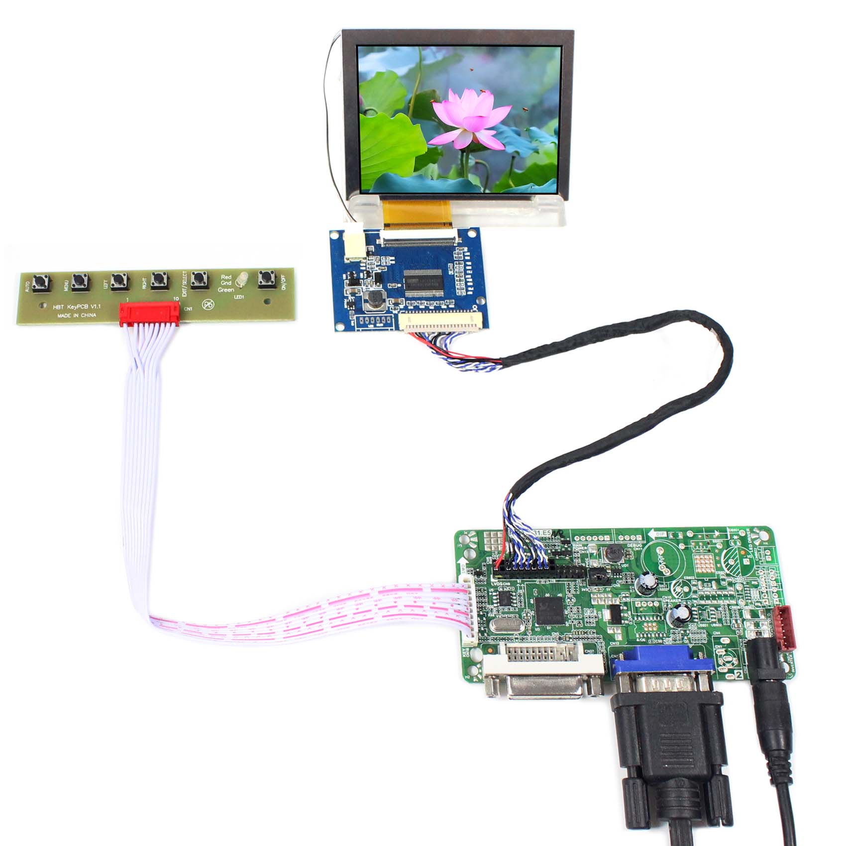 DVI VGA HDMI LCD Controller Board avec 12.1/" AA121TD02 1280x800 écran LCD