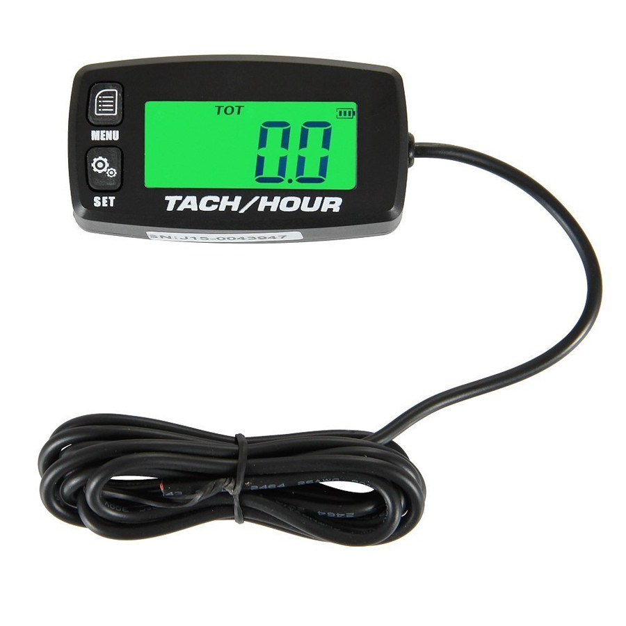 Backlit Digital Motorbike Tacho Hour Meter Tachometer For 2/4 Stroke