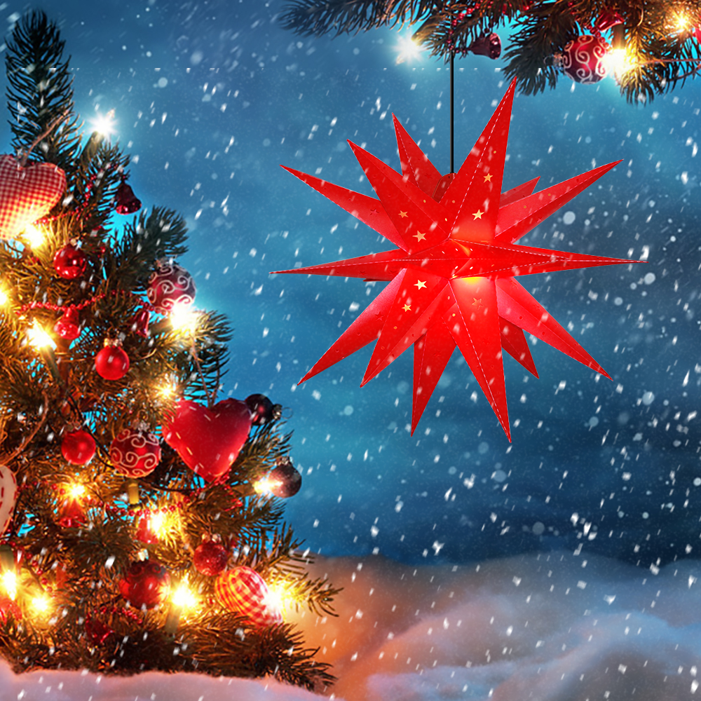 58cm LED Adventsstern Weihnachtsstern Leuchtstern Außenstern IP65 Stern