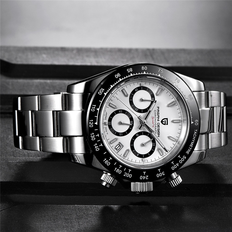 40mm PAGANI DESIGN Full Chronograph Men's VK63 Quartz Wrist
