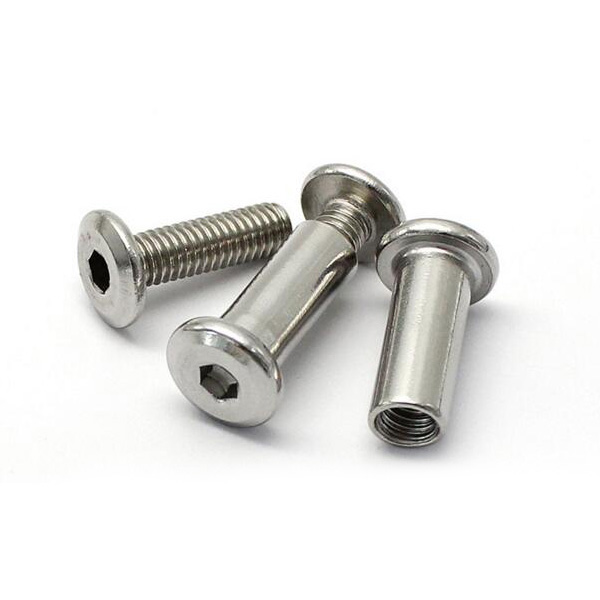 M8 Allen Hex Bolt Screw Flat Nut Sleeve Stainless Steel Furniture Bolts