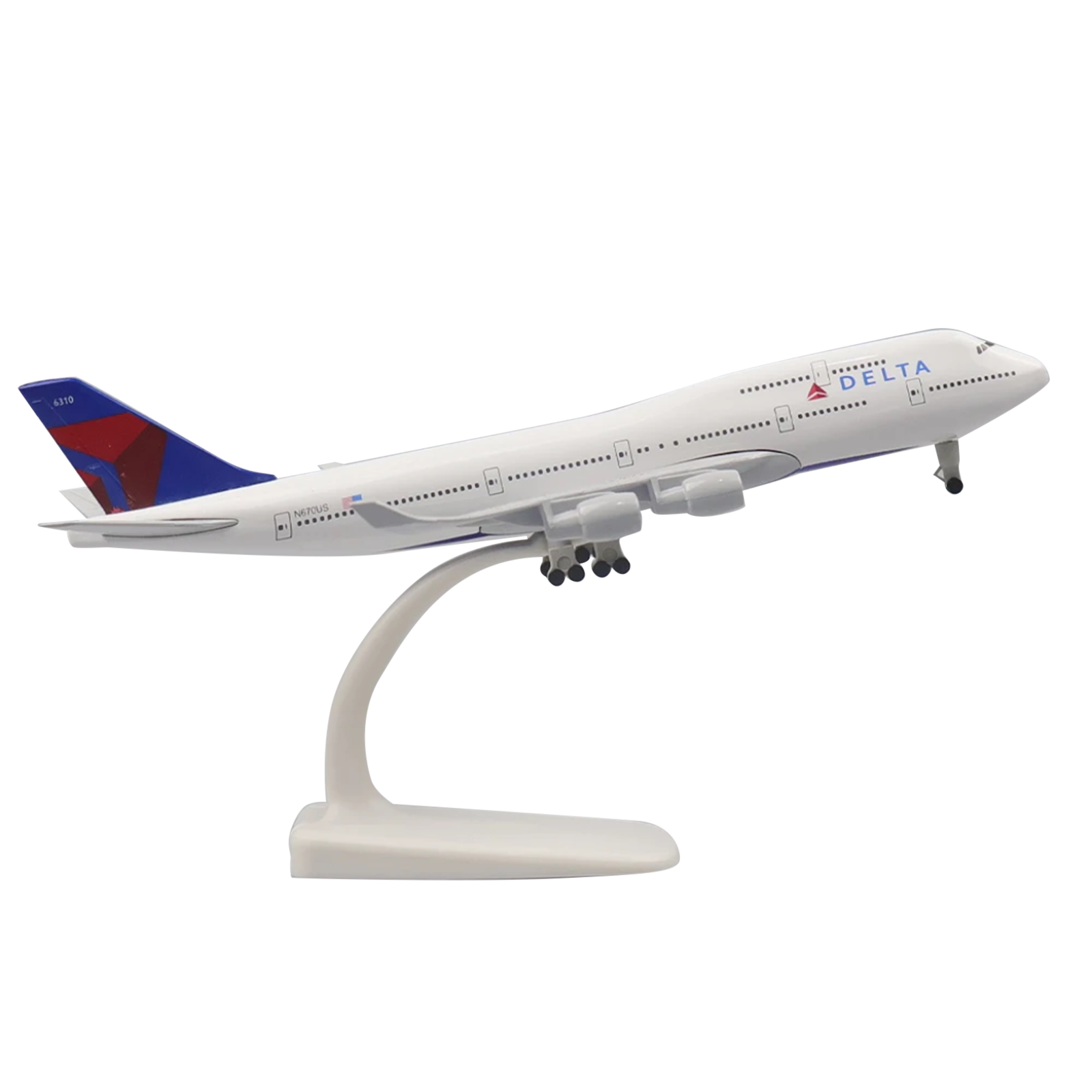 1:300 20cm Delta B747 Alloy Plane Model Civil Airliner Souvenir