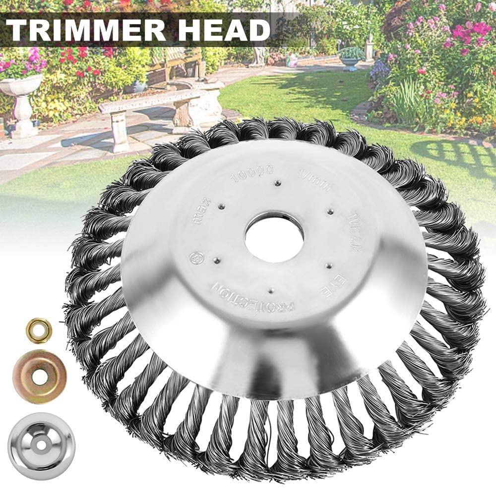 68 Steel Wire Wheel Brush Grass Trimmer Head Weed Cleaning Garden3accessories Ebay 4643