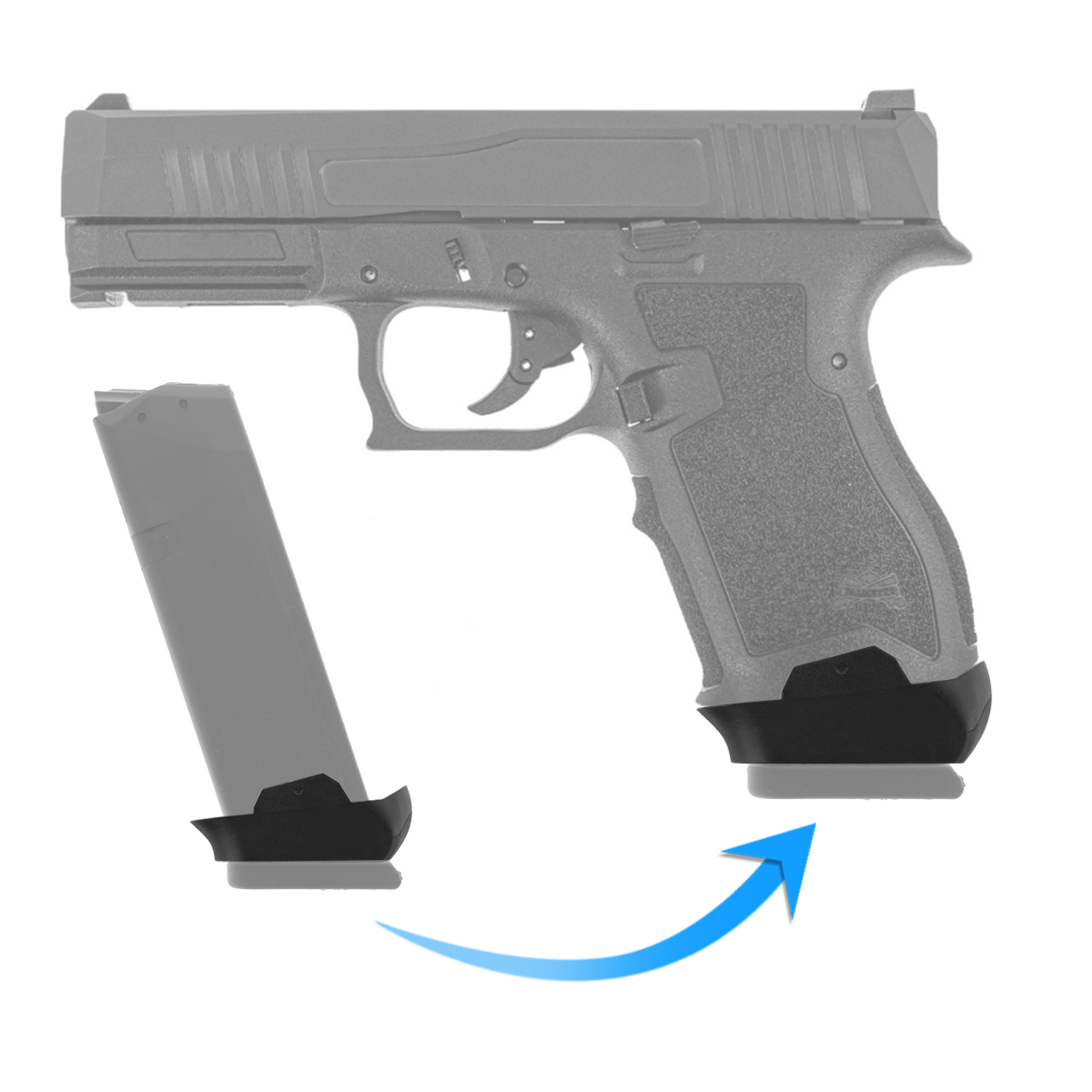 2/4PCS for Glock G17 & Pmag Magazine PSA Dagger COMPACT Mag Sleeve