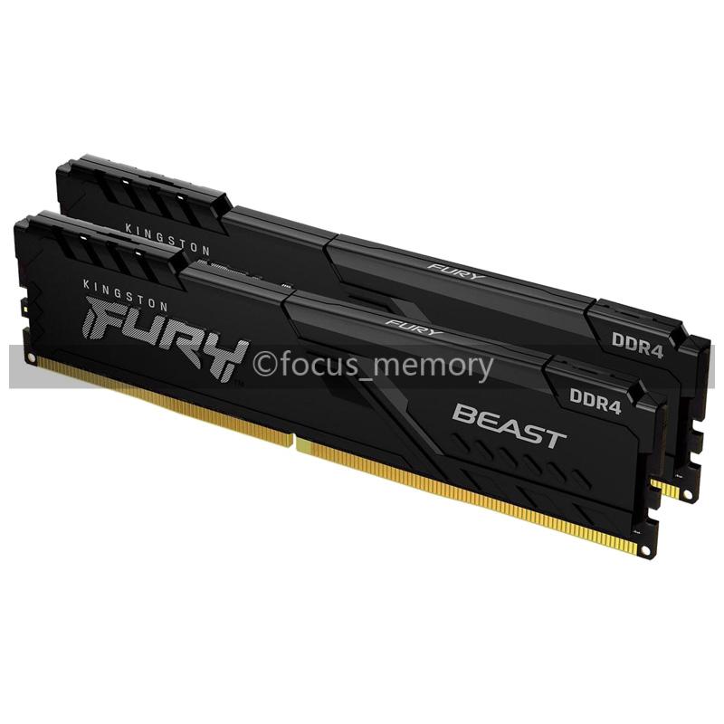 FURY Beast 32GB (2x16GB) DDR4-3200 MHz KF432C16BBK2/32 Desktop
