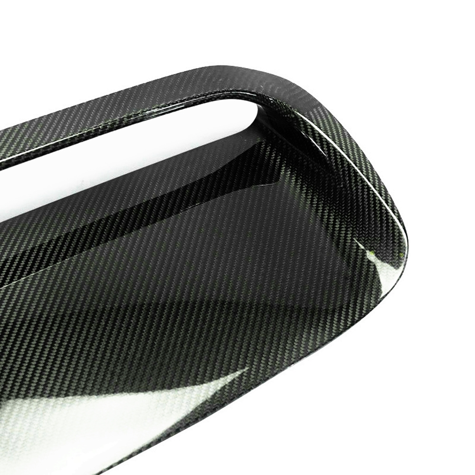 AUSMILA Carbon Fiber Hood Vent Grille – 2015-2020 Subaru Impreza WRX STi – Painted Black – OEM 90829VA010NN