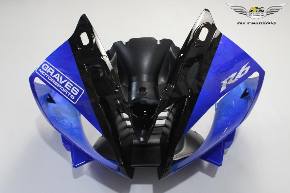 FT Blue Black Fairing Kit Fit for Yamaha YZF R6 2006 2007