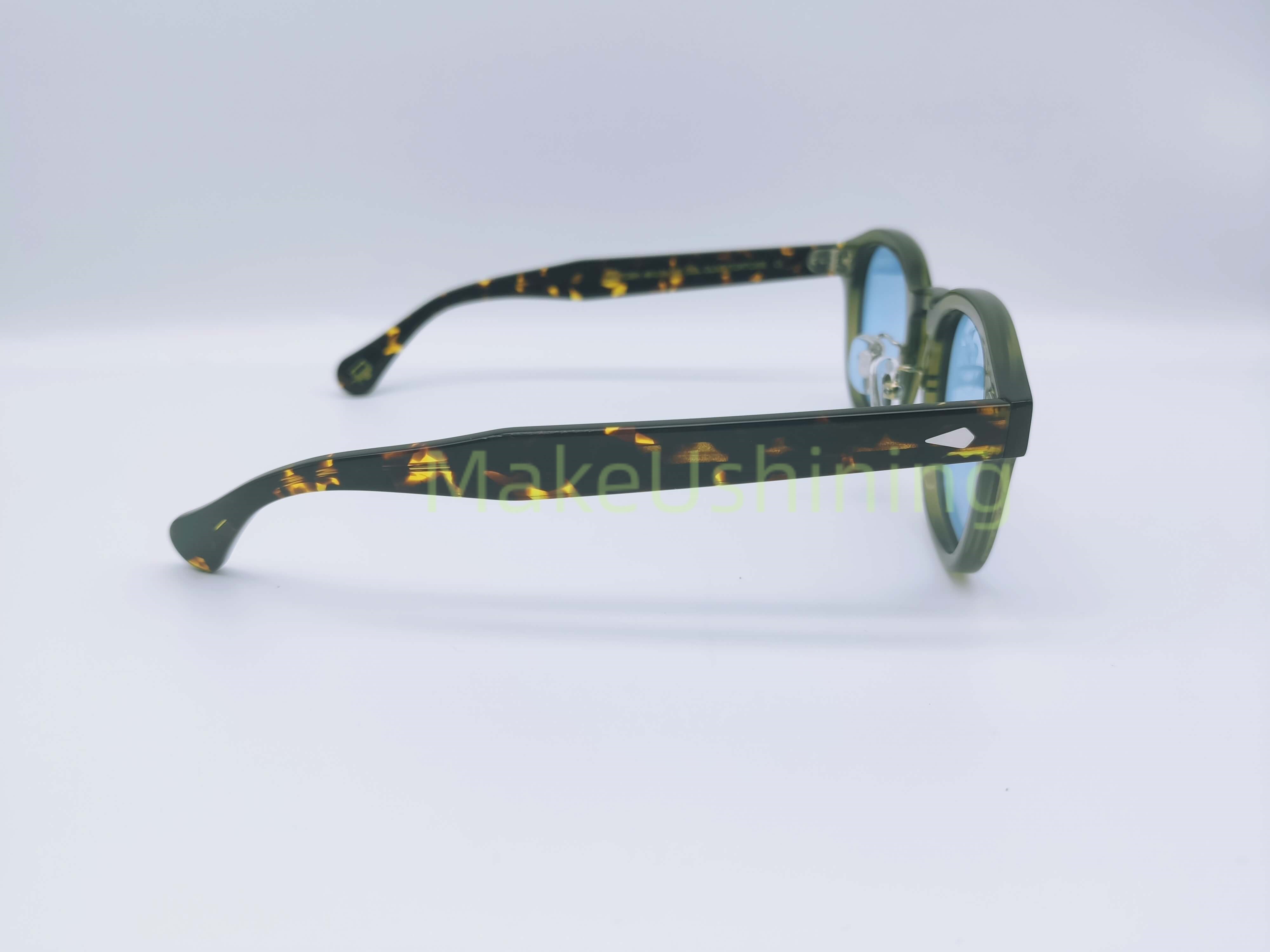 thumbnail image 2 of MOSCOT LEMTOSH Sunglasses – Tortoise Frame, Green Lenses, Metal Nose, UV400, Men's 2 of 2