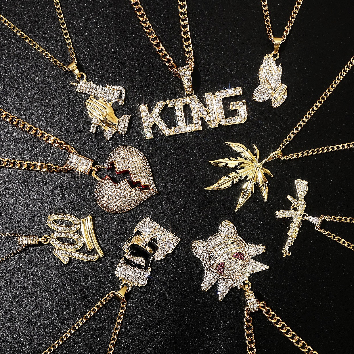 ★SENTIMENTS★ NO.257 [MIX] NECKLACE 08-necklace-front-artizan-