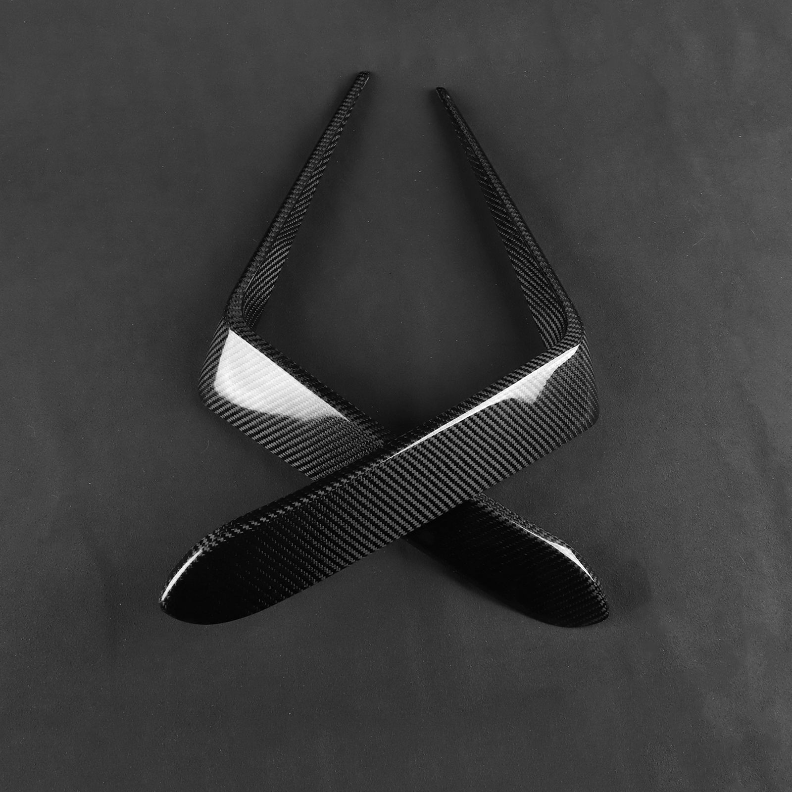FOR 15-18 LEXUS RC F CARBON FIBER FRONT BUMPER GARNISH AIR VENT