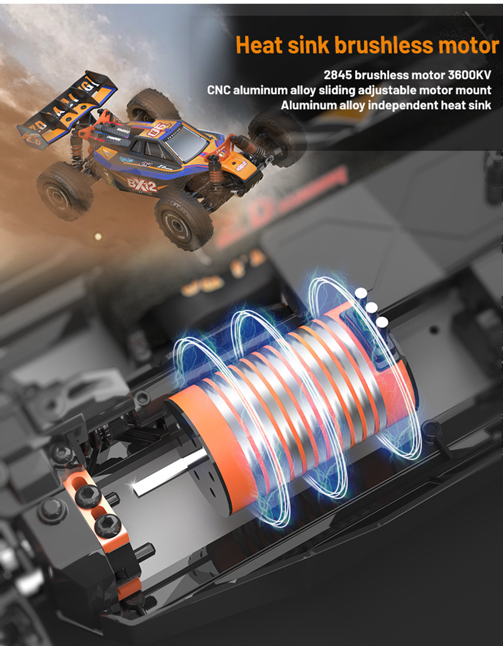 ZD Racing BX-12 1/12 Vehicle 2.4GHz 70KM/H High Speed Brushless