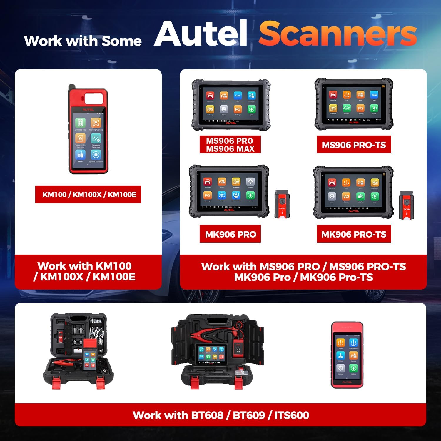 AUTEL MaxiVCI V200 Bluetooth VCI Diagnostic Interface For KM100