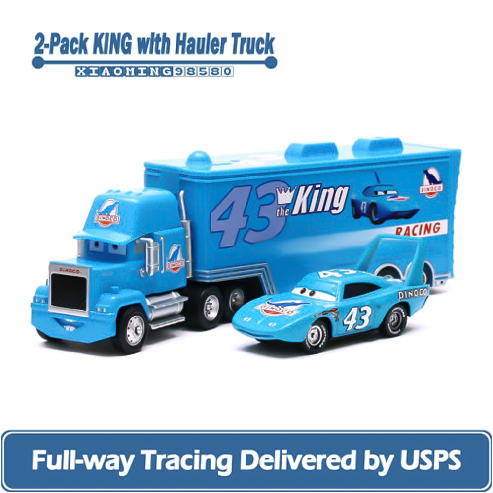 Disney Pixar Car NO.43 The King Mack Hauler Truck+ Car Model Toy