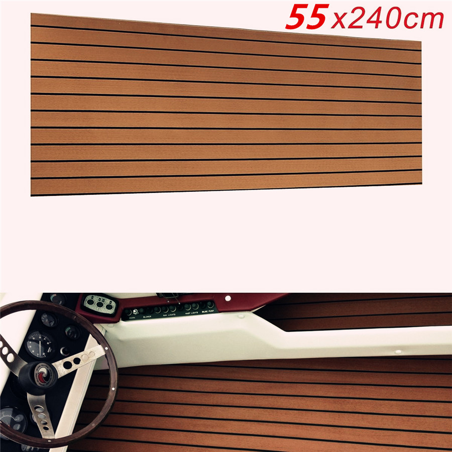 21 7x94 Foam Teak Look Boat Car Decking Self Adhesive Floor Mat Non Absorption Interior Parts Furnishings Vehicle Parts Accessories