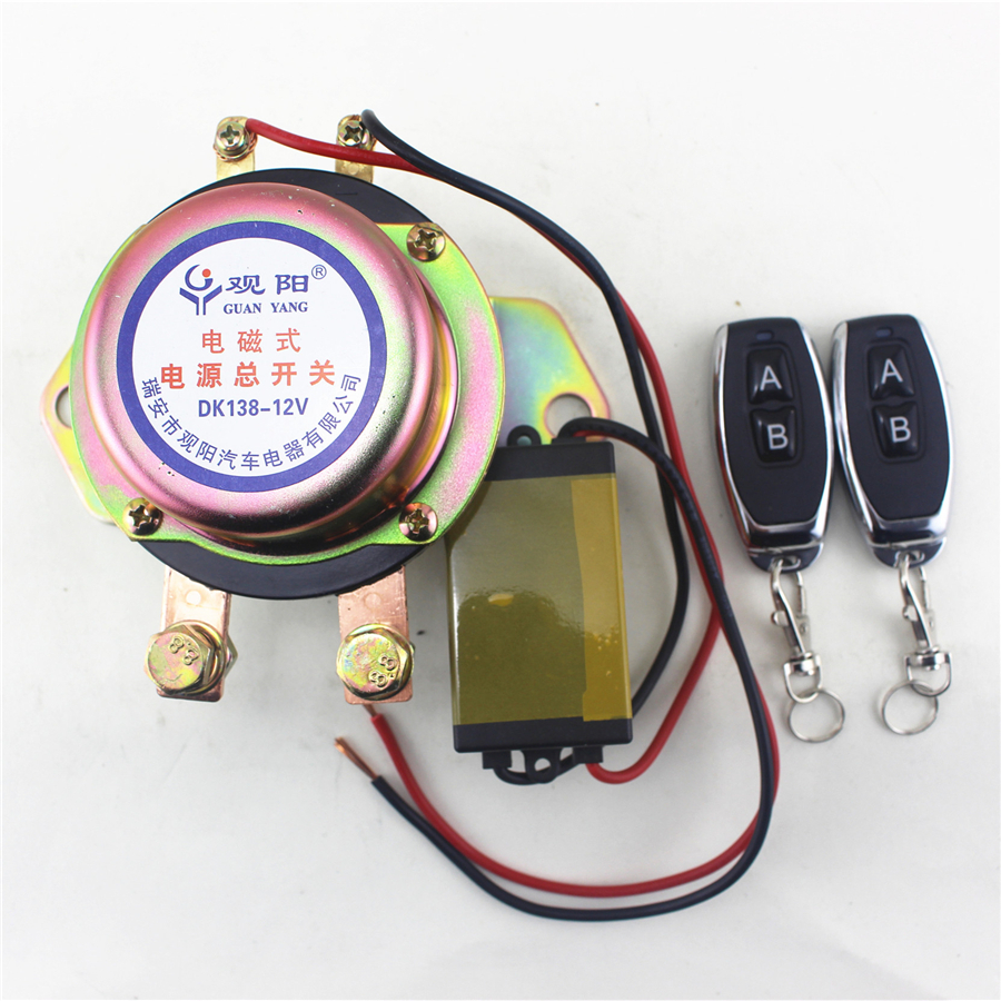 12VCar Battery Switch Wireless Remote Control Manual Control Disconnect