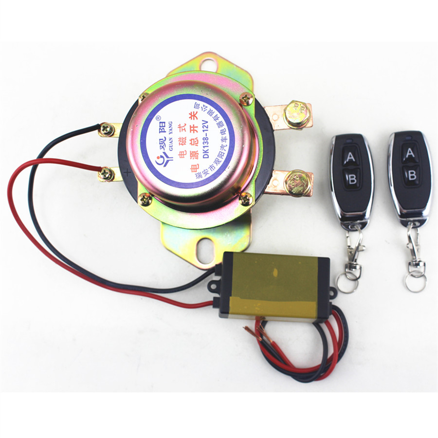 12VCar Battery Switch Wireless Remote Control Manual Control Disconnect