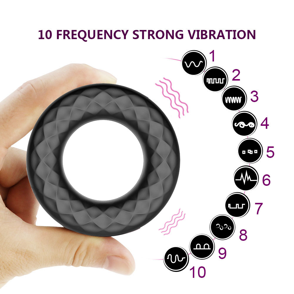 Remote Cock Ring Vibrator G Spot Stimuylation Vibrating Penis Rings Men Sex  Toy
