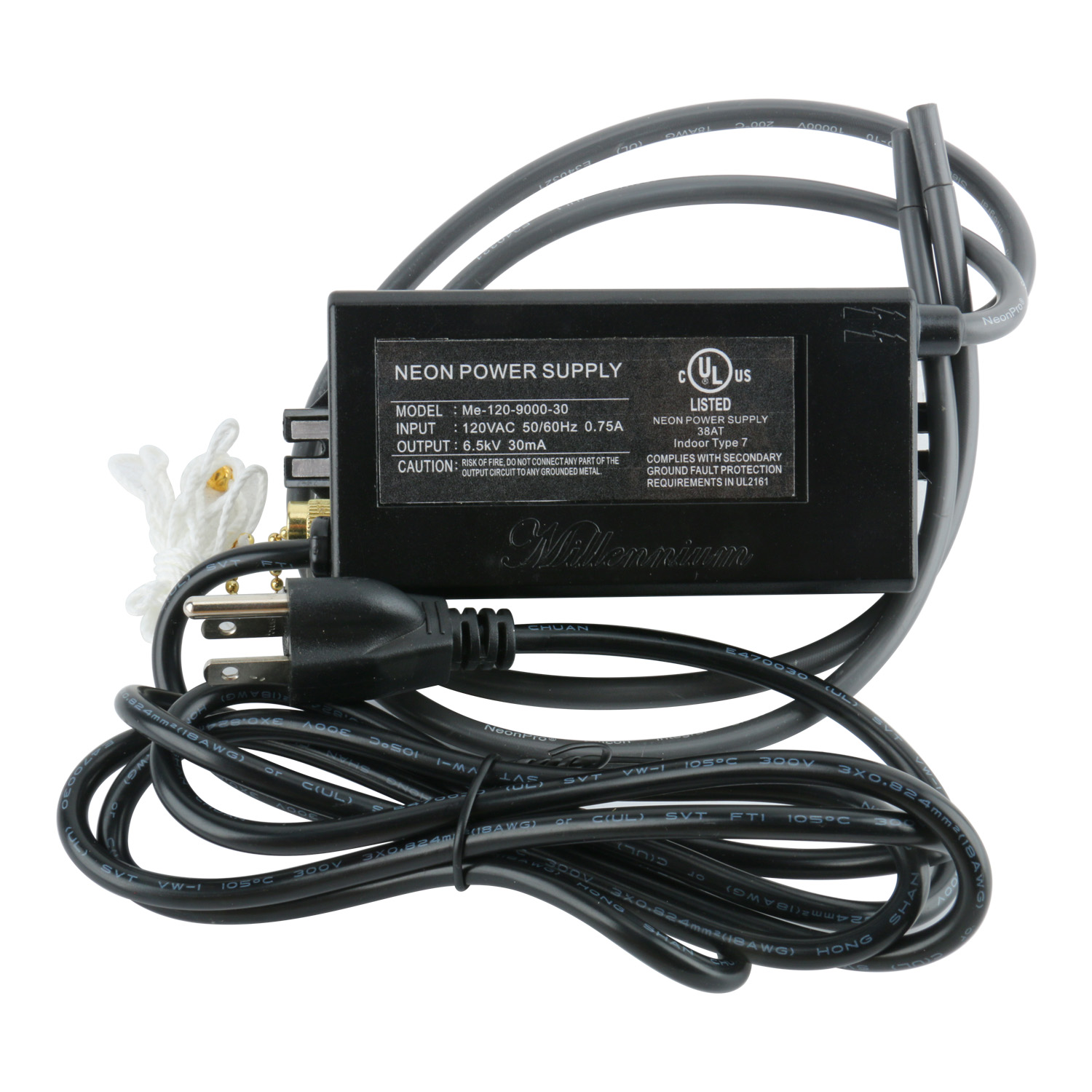 6.5kV 30mA Neon Sign Transformer Power Supply UL Listed Me120900030