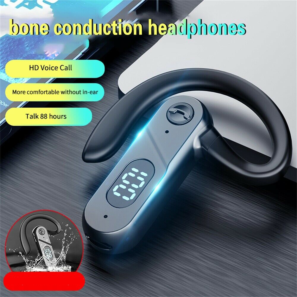 Bluetooth 5.2 Wireless Trucker Earpiece – Single In-Ear, Noise Cancelling, Hands-Free Calling, Built-in Mic