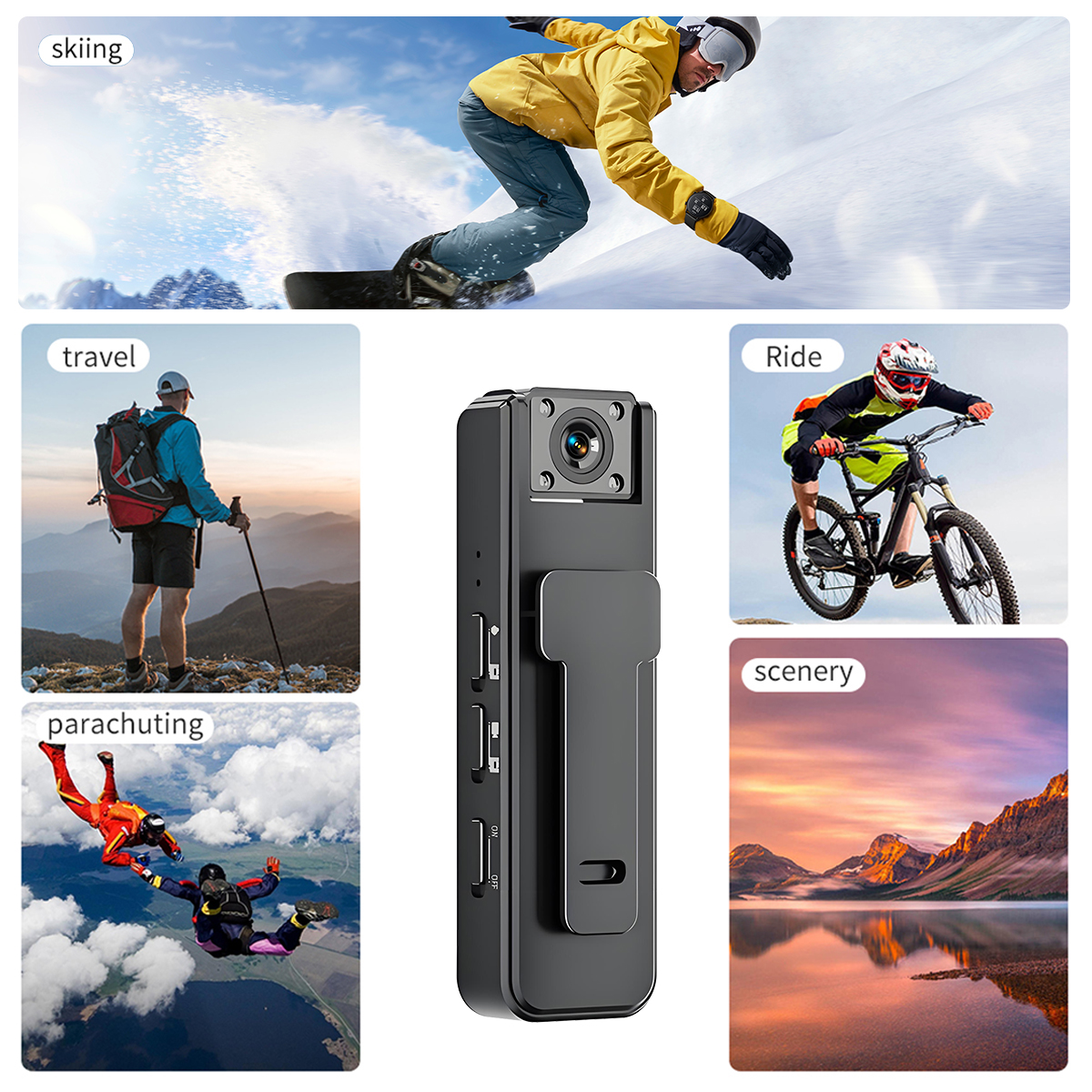 Body Camera 1080P with Audio and Video Recording