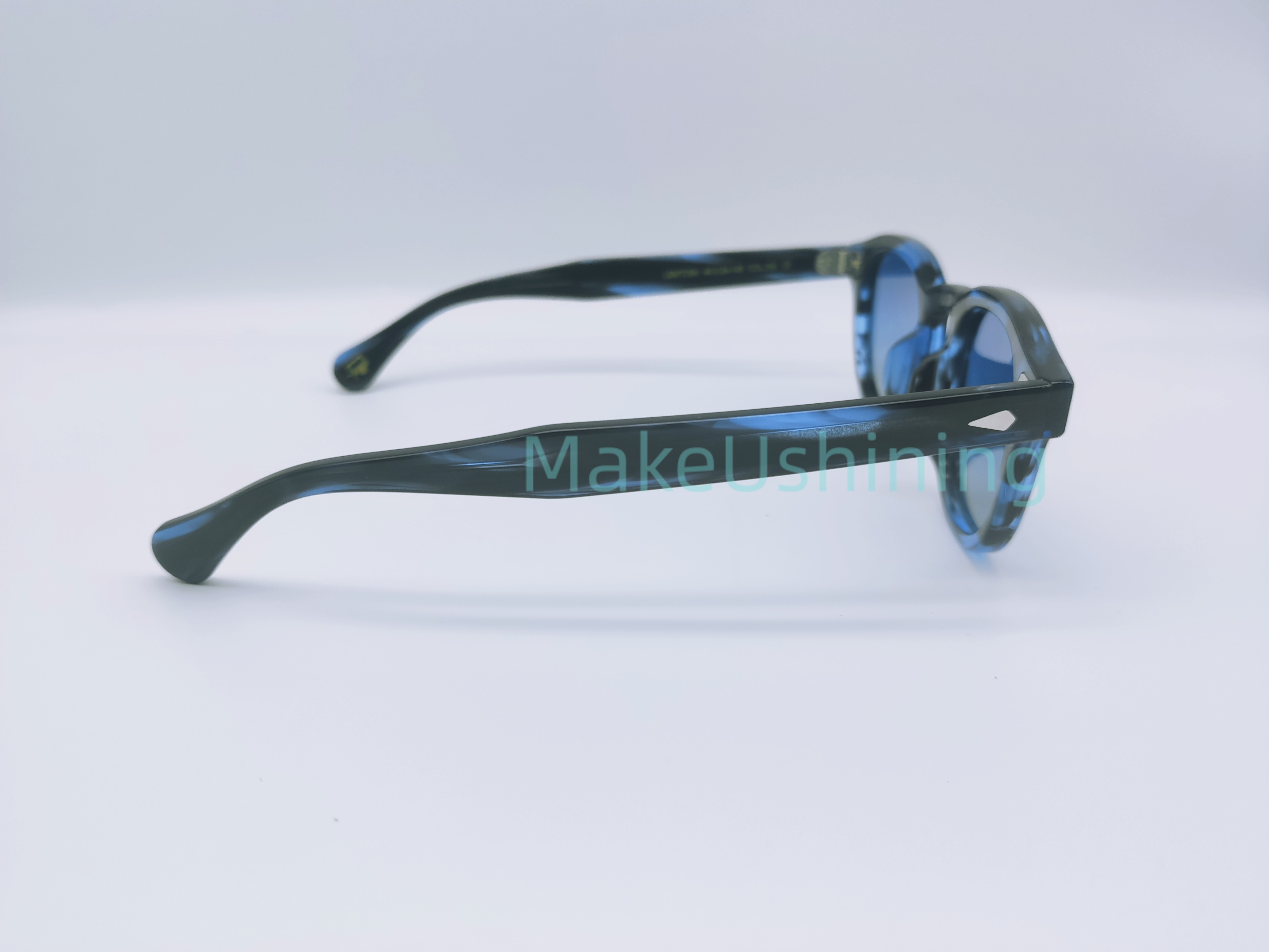 MOSCOT LEMTOSH SUN INK Frame Gradient Blue Lens 46-24-145 | eBay