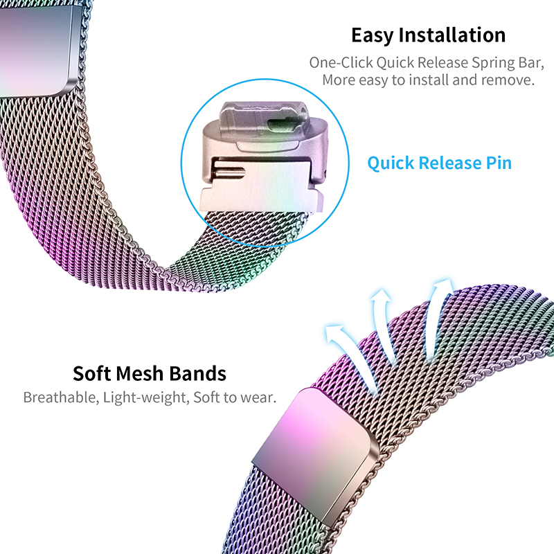 Meliya Fitbit Inspire 3 Metal Bands For Fitbit Inspire 3 Wristband For