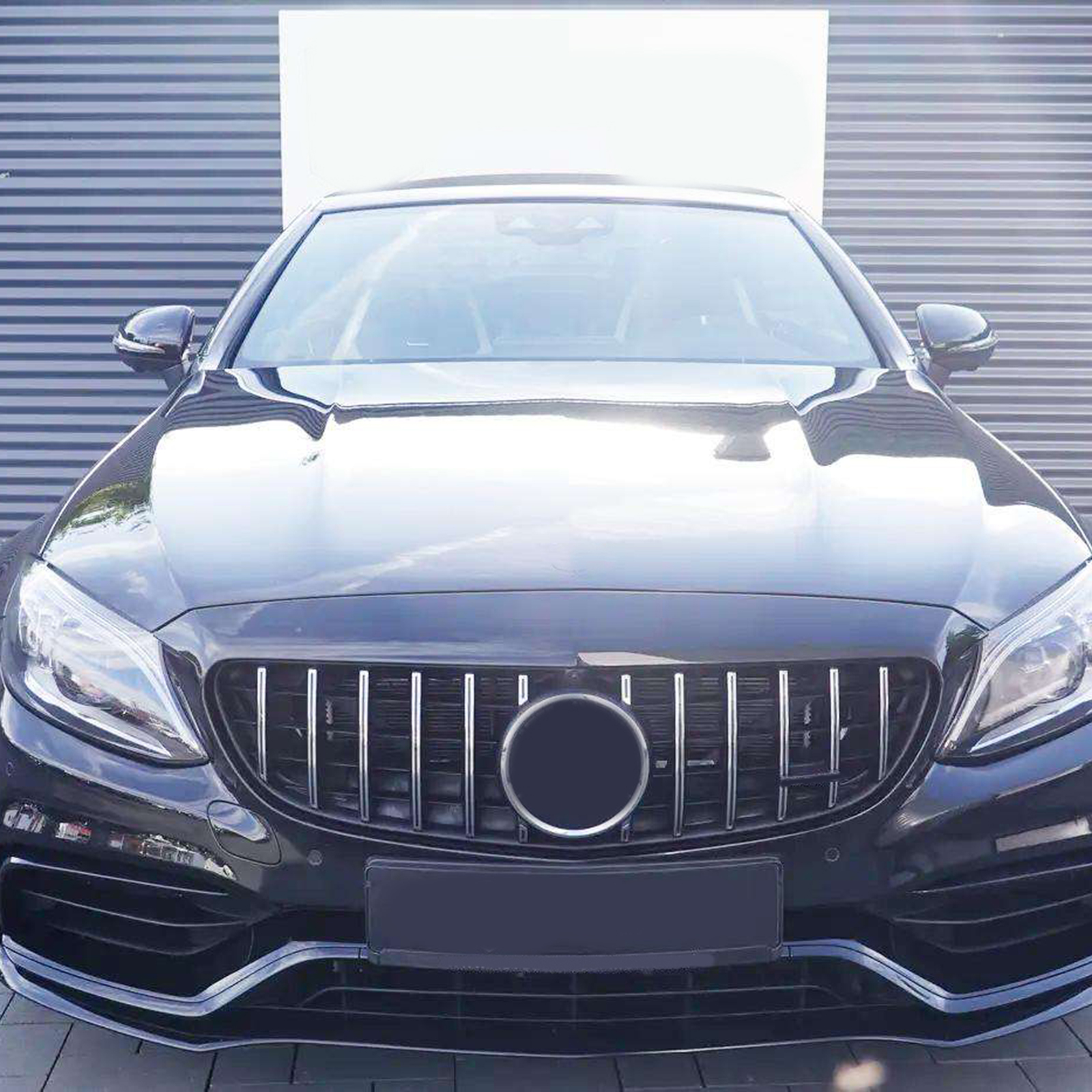 WPKMOTORS Chrome Front Grille For Mercedes C-Class W205 (2019-2021) – C200 C250 C300 C43