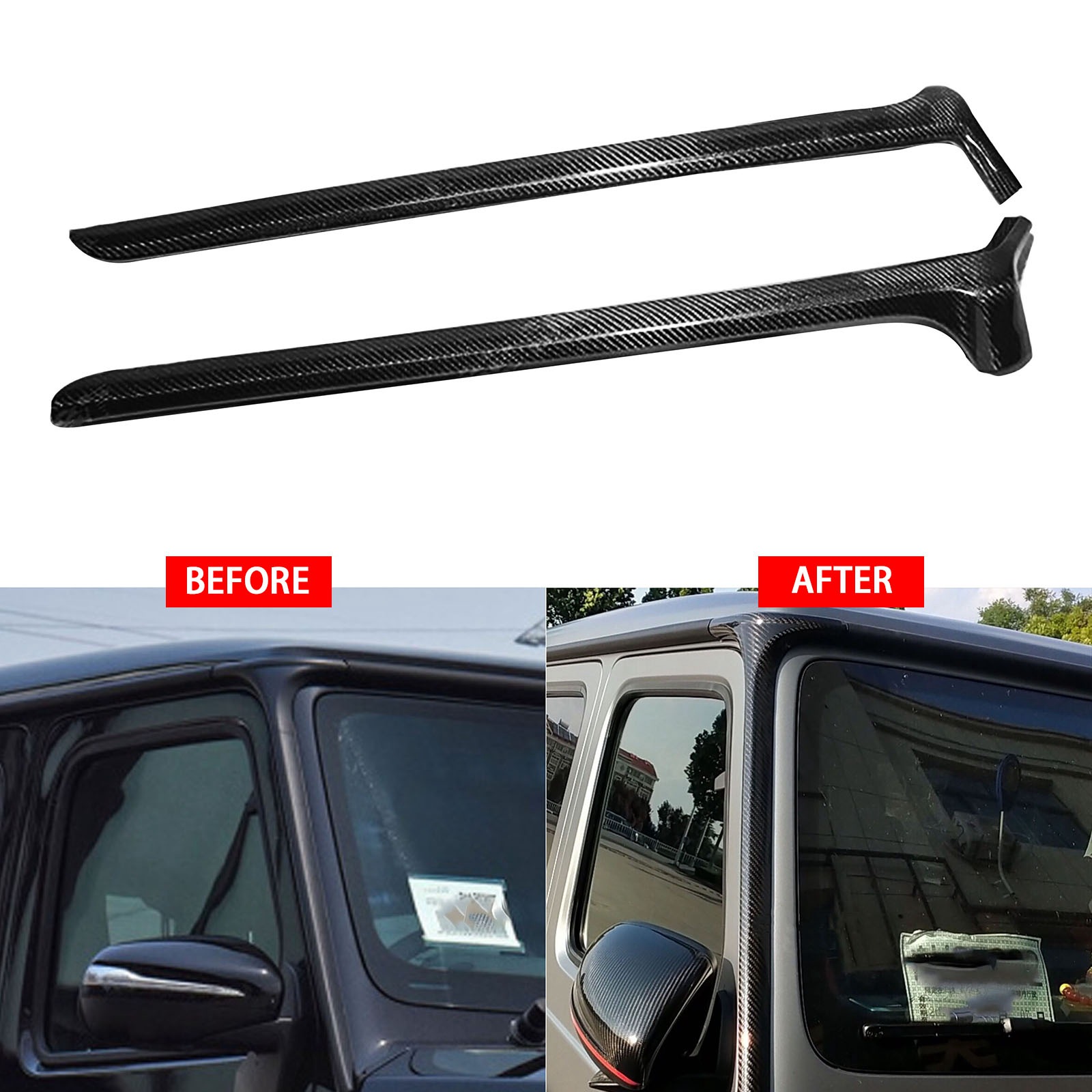 For Benz G-class G500 G63 AMG Carbon fiber Front windshield A