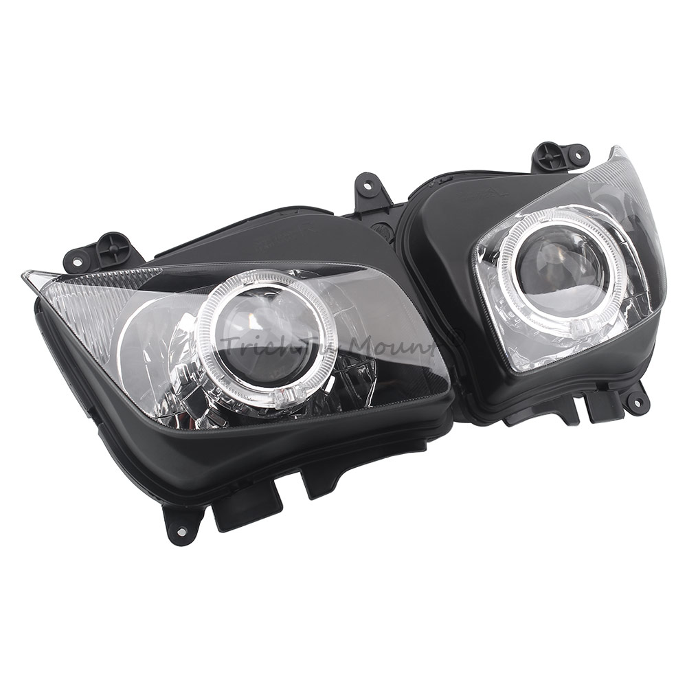 Customized Headlight Assembly w/Blue Angel Eye For Yamaha FZ1 FZ