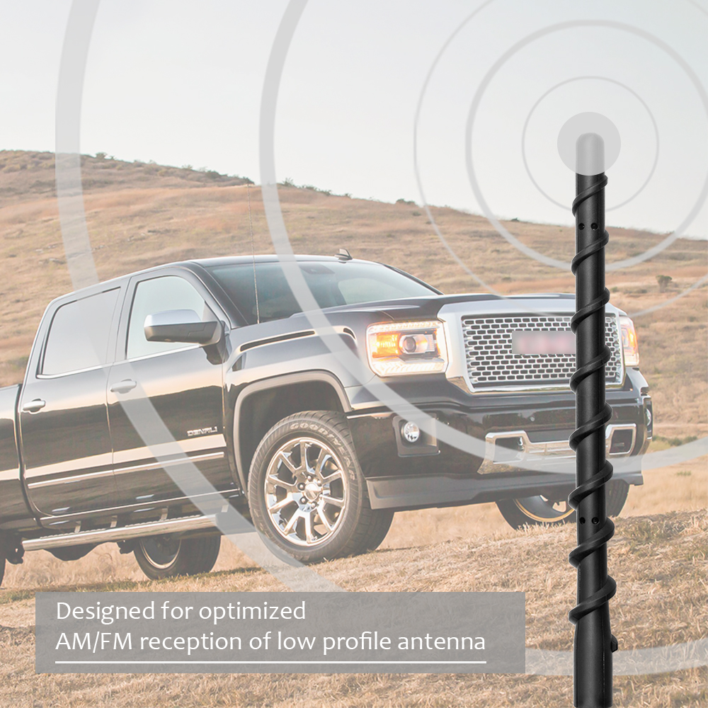 7" Spiral Antenna For Chevy Silverado 1500 2500 3500 & GMC Sierra Radio
