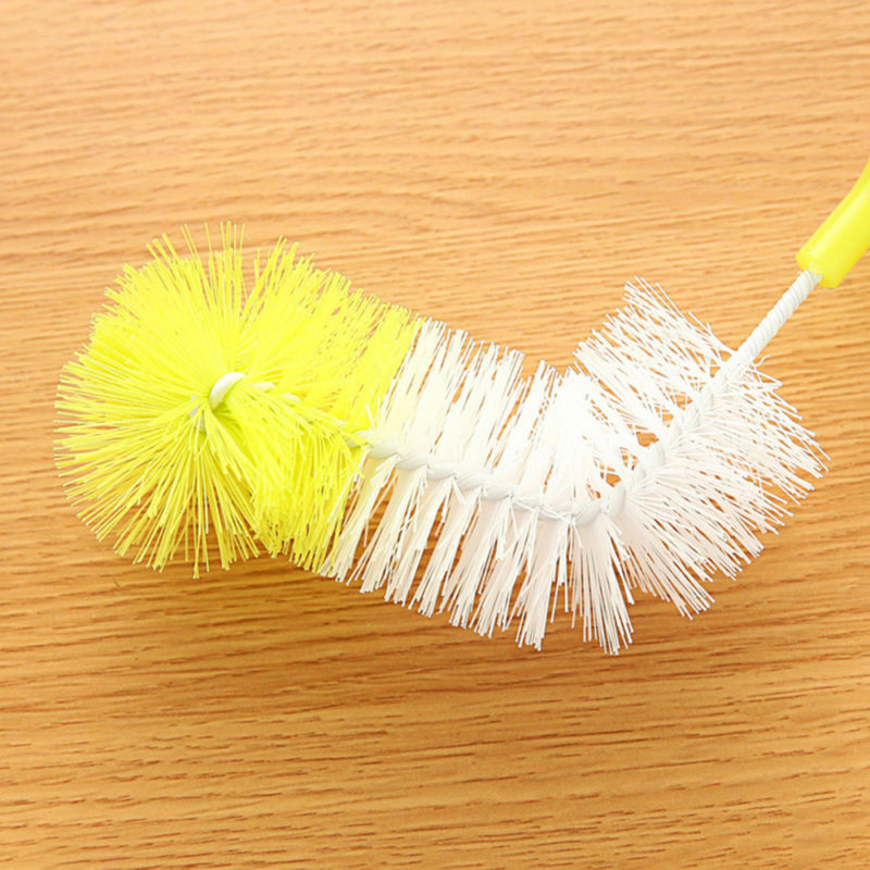 New Bendable Longhandled Brush Bottle Cup Cleaning Brush Scrubbing