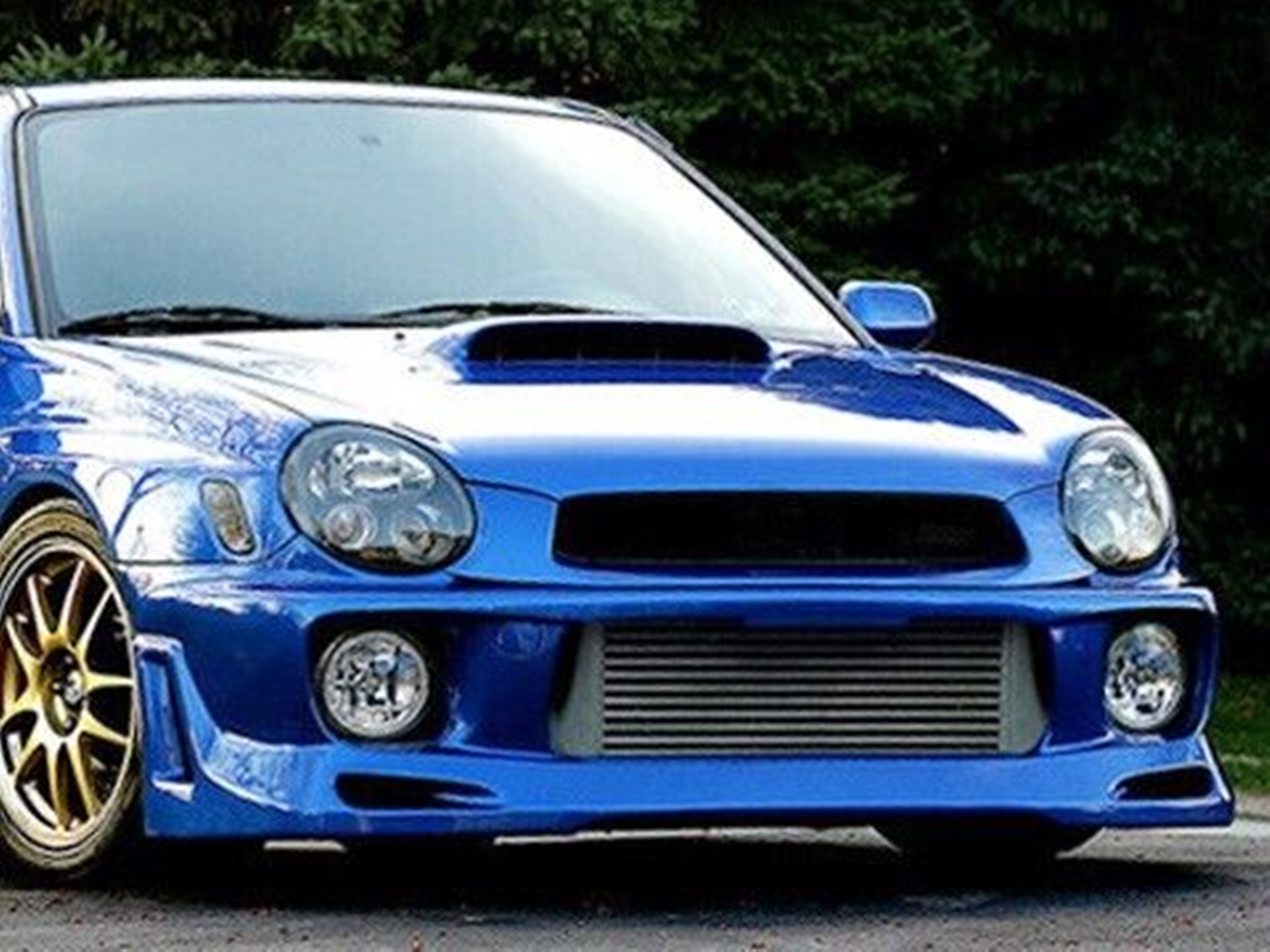 For JDM Subaru Impreza 7th 2002-2003 Front Bumper Hood Grille