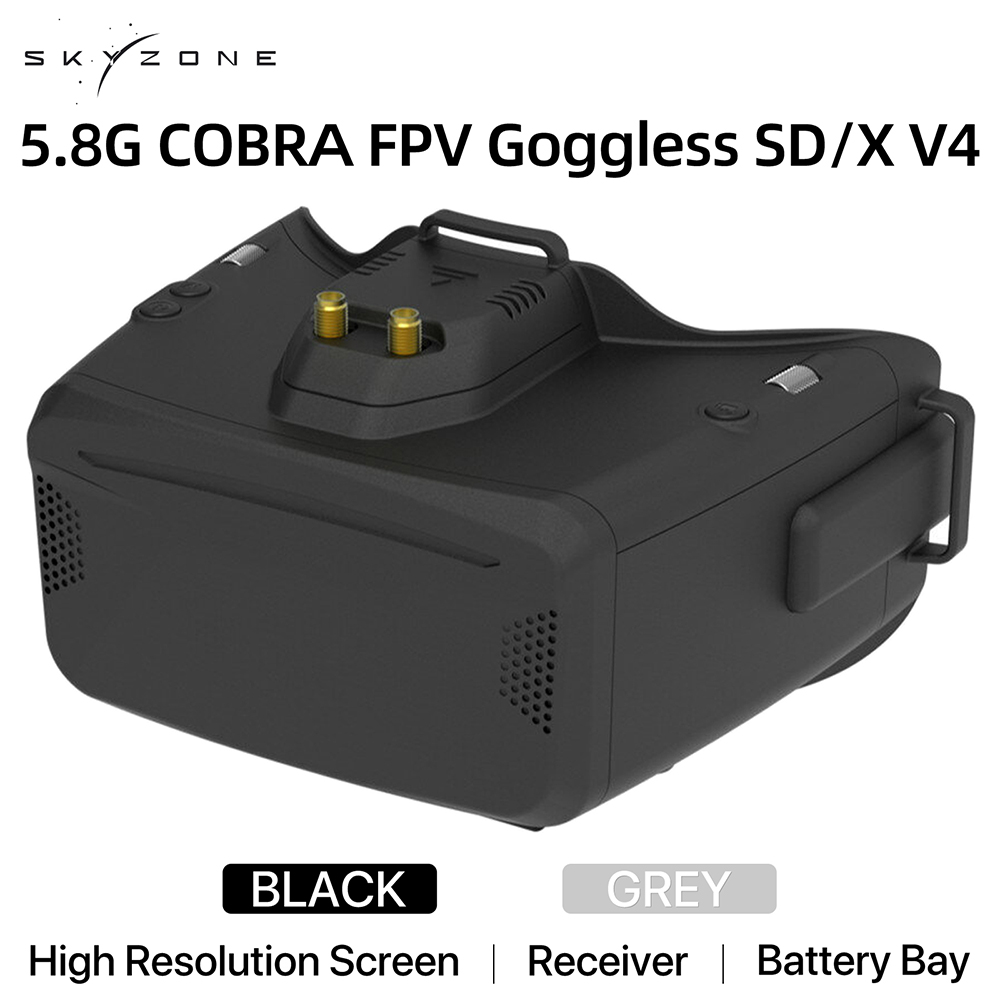 Fpv Skyzone Cobra sd fpv ゴーグル SKYZONE LCD Screen Cobra SD Analog FPV Goggle with Diversity