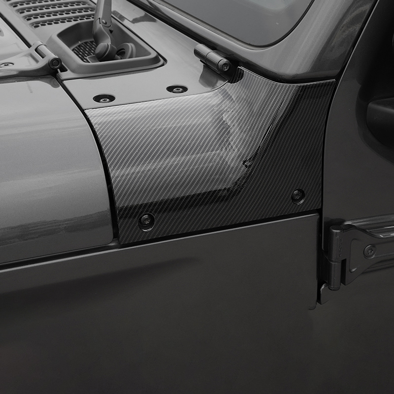 Side Hood Armor Corner Cowl Cover Guards For Jeep Wrangler JL 1820