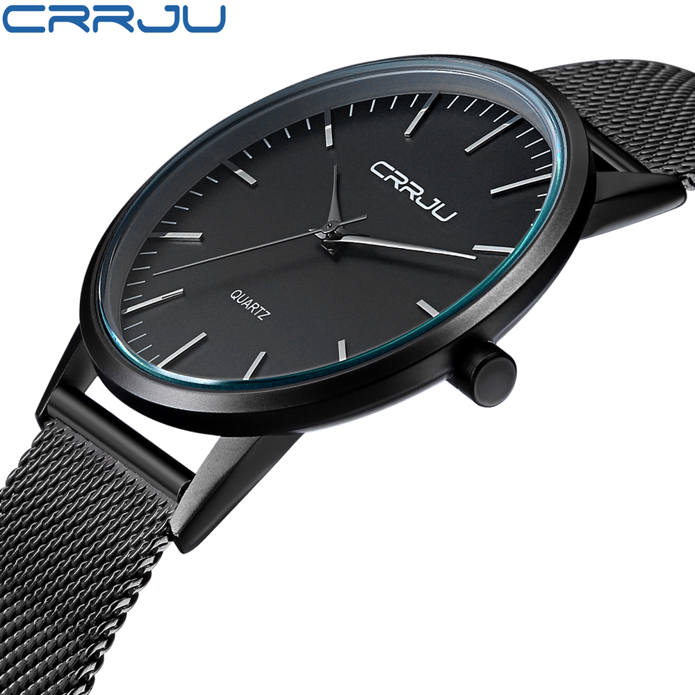 Men's Luxury Thin Casual Watch Sport Quartz Analog Wrist Watches Stainless Steel