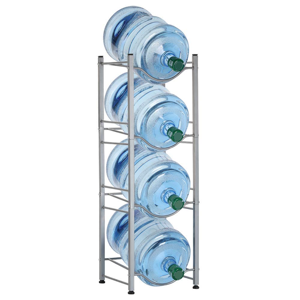 Water Bottle Rack Storage 4 Tier Shelf System Stand For 5 Gallon Durable Holder eBay