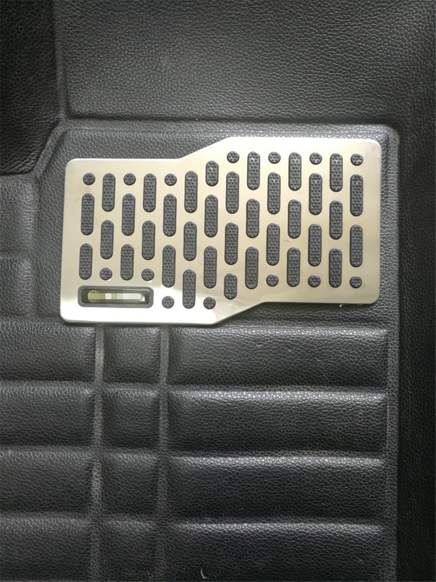 Car Truck Floor mats Stainless Steel Heel Plate Pedal Carpet Pad Wearresistant eBay