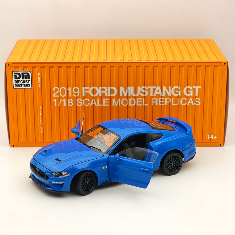 限定値下げDIECAST MASTERS FORD MUSTANG GT2019 DM 1/18 Scale Model Replicas Ford Mustang GT 2019 Blue RHD Diecast