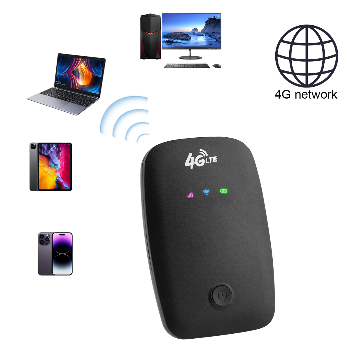 Unlocked 4G-LTE Mobile Broadband WiFi Wireless Router Portable MiFi Hotspot  150M